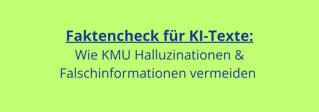 Faktencheck für KI-Texte