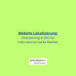 Website Lokalisierung Übersetzung